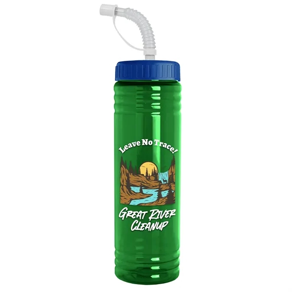 Garyline® Slim Fit RPET Bottle with Straw Lid - 24 oz. - Garyline® Slim Fit RPET Bottle with Straw Lid - 24 oz. - Image 97 of 143