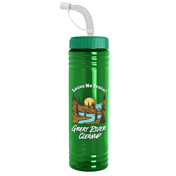 Garyline® Slim Fit RPET Bottle with Straw Lid - 24 oz. - Garyline® Slim Fit RPET Bottle with Straw Lid - 24 oz. - Image 99 of 143