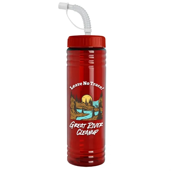 Garyline® Slim Fit RPET Bottle with Straw Lid - 24 oz. - Garyline® Slim Fit RPET Bottle with Straw Lid - 24 oz. - Image 111 of 143