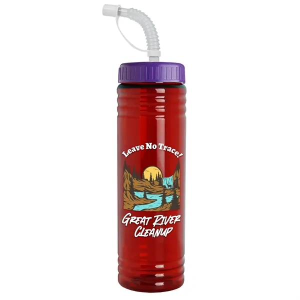 Garyline® Slim Fit RPET Bottle with Straw Lid - 24 oz. - Garyline® Slim Fit RPET Bottle with Straw Lid - 24 oz. - Image 117 of 143