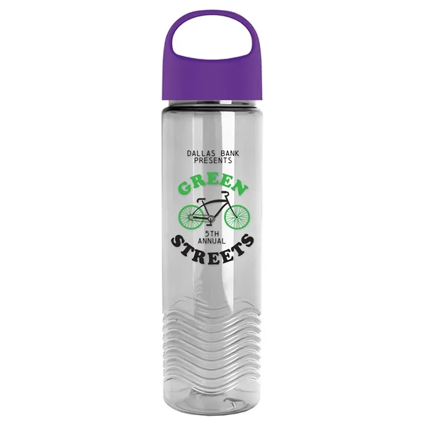 Garyline® Wave Tritan® Bottle with Oval Crest Lid - 24 oz.