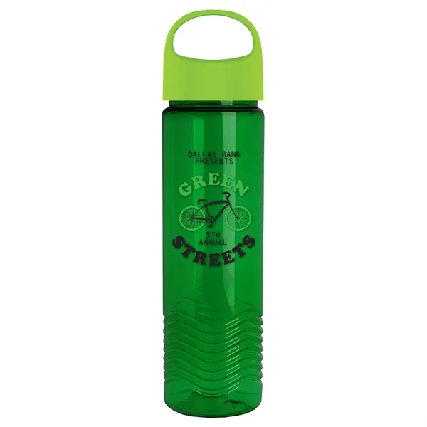Garyline® Wave Tritan® Bottle with Oval Crest Lid - 24 oz.