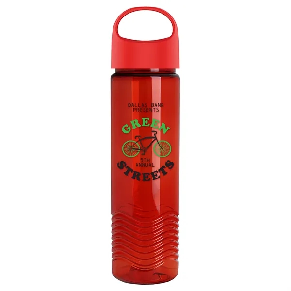 Garyline® Wave Tritan® Bottle with Oval Crest Lid - 24 oz.