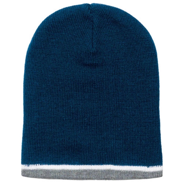 Tri Color Beanie - Tri Color Beanie - Image 3 of 4