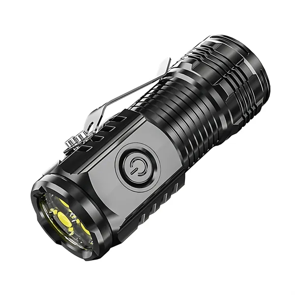 Three-Eyed Rechargeable LED Flashlight - Zoom & Magnetic - Three-Eyed Rechargeable LED Flashlight - Zoom & Magnetic - Image 1 of 6