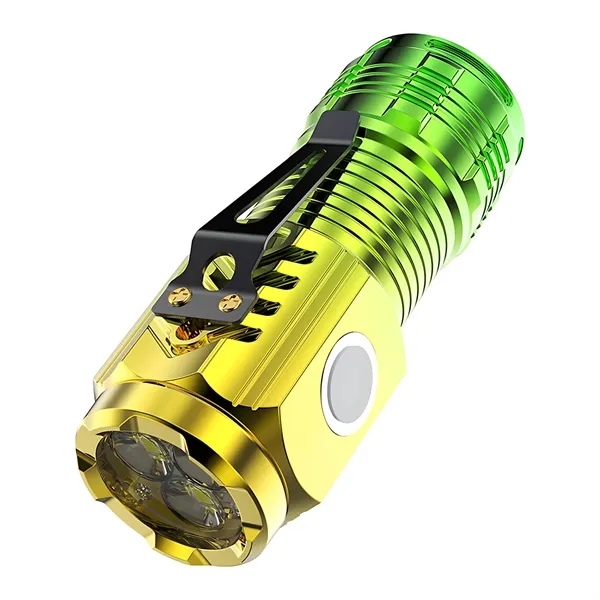 Three-Eyed Rechargeable LED Flashlight - Zoom & Magnetic - Three-Eyed Rechargeable LED Flashlight - Zoom & Magnetic - Image 2 of 6