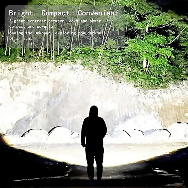 Three-Eyed Rechargeable LED Flashlight - Zoom & Magnetic - Three-Eyed Rechargeable LED Flashlight - Zoom & Magnetic - Image 4 of 6