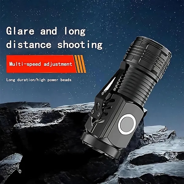 Three-Eyed Rechargeable LED Flashlight - Zoom & Magnetic - Three-Eyed Rechargeable LED Flashlight - Zoom & Magnetic - Image 5 of 6