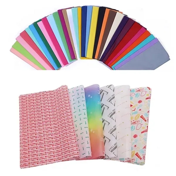 Custom Silk Paper/Wrapping Tissue 20" x 30" - Custom Silk Paper/Wrapping Tissue 20" x 30" - Image 0 of 3