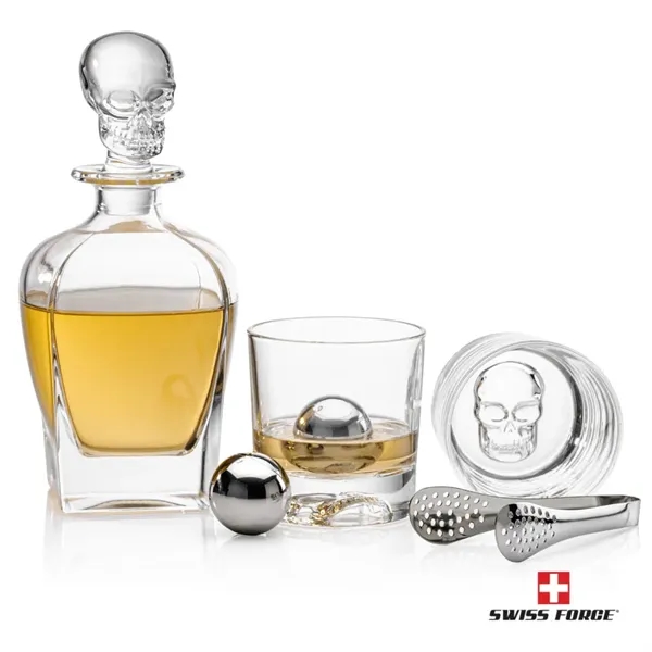 Delrina Skull Decanter Set & Ice Balls