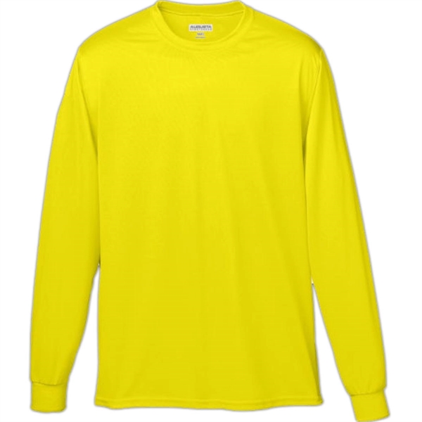 Augusta Sportswear Long Sleeve 100% Polyester Wicking Tee - Augusta Sportswear Long Sleeve 100% Polyester Wicking Tee - Image 9 of 22