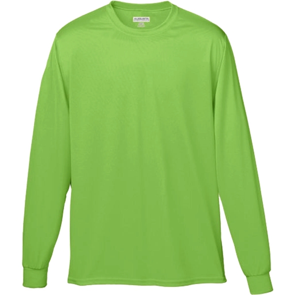 Augusta Sportswear Long Sleeve 100% Polyester Wicking Tee - Augusta Sportswear Long Sleeve 100% Polyester Wicking Tee - Image 10 of 22