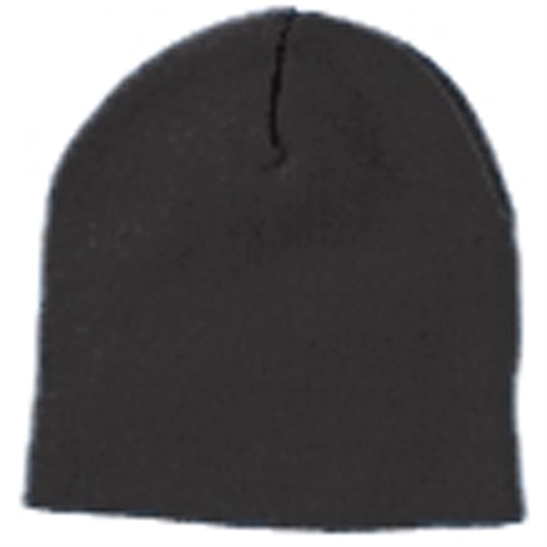 Yupoong Solid Acrylic Knit Cap - Dark/All - Yupoong Solid Acrylic Knit Cap - Dark/All - Image 3 of 9