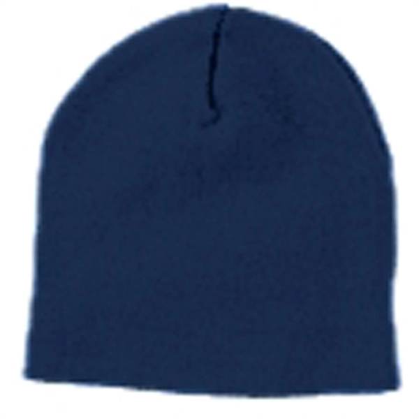 Yupoong Solid Acrylic Knit Cap - Dark/All - Yupoong Solid Acrylic Knit Cap - Dark/All - Image 4 of 9