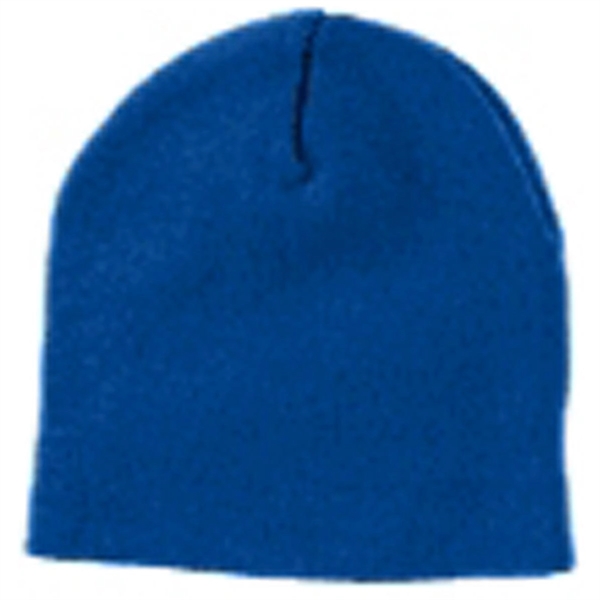 Yupoong Solid Acrylic Knit Cap - Dark/All - Yupoong Solid Acrylic Knit Cap - Dark/All - Image 5 of 9