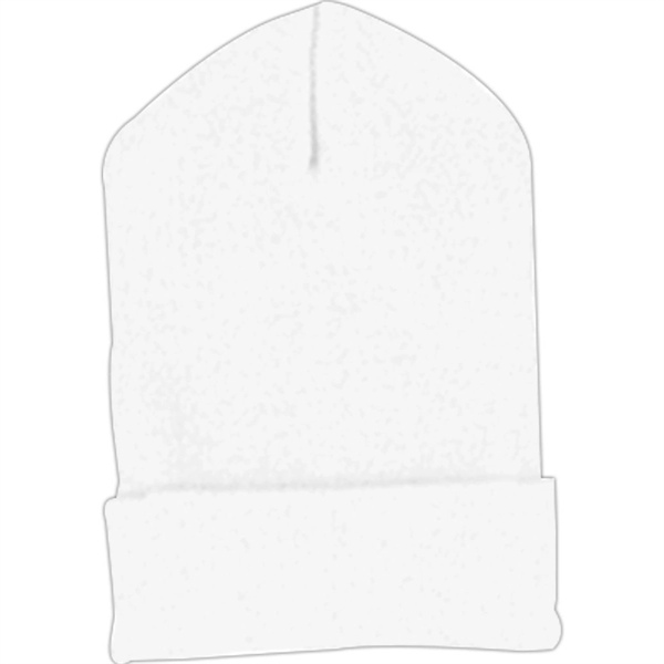 Yupoong Solid Acrylic Knit Cap With Cuffed Bottom - Dark/All - Yupoong Solid Acrylic Knit Cap With Cuffed Bottom - Dark/All - Image 2 of 13