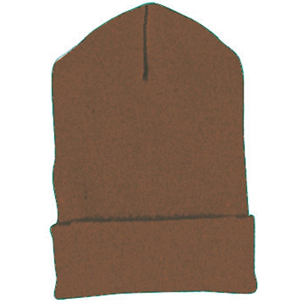 Yupoong Solid Acrylic Knit Cap With Cuffed Bottom - Dark/All - Yupoong Solid Acrylic Knit Cap With Cuffed Bottom - Dark/All - Image 4 of 13