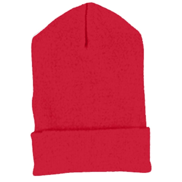 Yupoong Solid Acrylic Knit Cap With Cuffed Bottom - Dark/All - Yupoong Solid Acrylic Knit Cap With Cuffed Bottom - Dark/All - Image 7 of 13