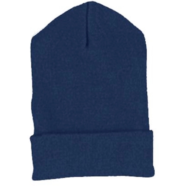 Yupoong Solid Acrylic Knit Cap With Cuffed Bottom - Dark/All - Yupoong Solid Acrylic Knit Cap With Cuffed Bottom - Dark/All - Image 9 of 13