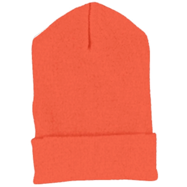 Yupoong Solid Acrylic Knit Cap With Cuffed Bottom - Dark/All - Yupoong Solid Acrylic Knit Cap With Cuffed Bottom - Dark/All - Image 11 of 13