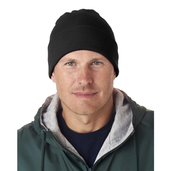 UltraClub Knit Beanie with Cuff - UltraClub Knit Beanie with Cuff - Image 3 of 13