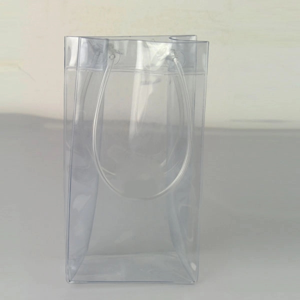 Clear PVC Wine Ice Cooler Bag - Clear PVC Wine Ice Cooler Bag - Image 2 of 5