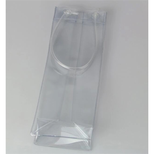 Clear PVC Wine Ice Cooler Bag - Clear PVC Wine Ice Cooler Bag - Image 3 of 5