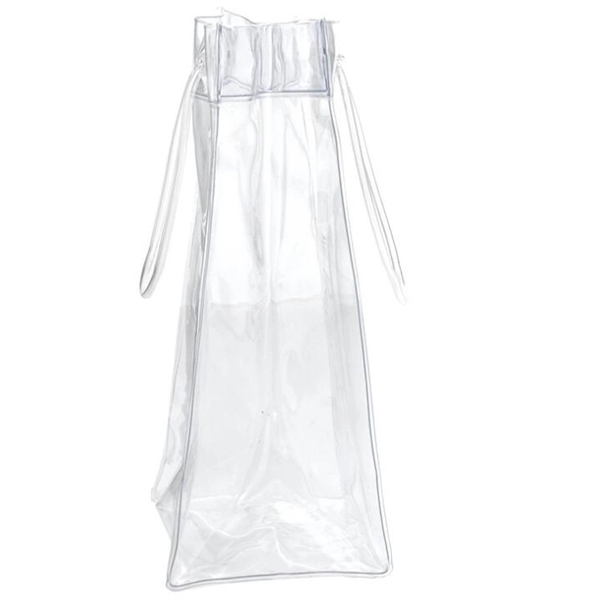 Clear PVC Wine Ice Cooler Bag - Clear PVC Wine Ice Cooler Bag - Image 5 of 5