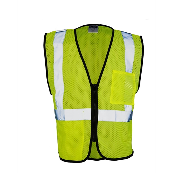 Kishigo Double-Pocket Zippered Economy Class 2 Vest - Kishigo Double-Pocket Zippered Economy Class 2 Vest - Image 1 of 6