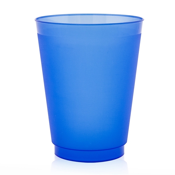 Giveaway Frost-Flex Unbreakable Plastic Stadium Cup (Frost Blue) | Advertising Plastic Cups & Stadium Cups