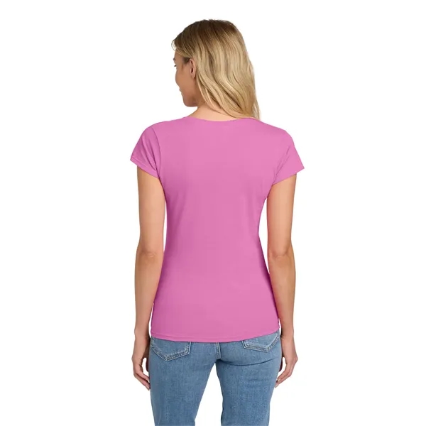 Gildan Softstyle Women's Fit V-Neck T-Shirt. - Gildan Softstyle Women's Fit V-Neck T-Shirt. - Image 9 of 29