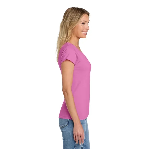 Gildan Softstyle Women's Fit V-Neck T-Shirt. - Gildan Softstyle Women's Fit V-Neck T-Shirt. - Image 11 of 29