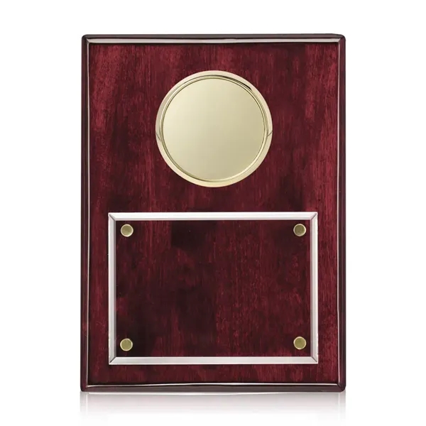 Jansenn Plaque - Rosewood/Gold