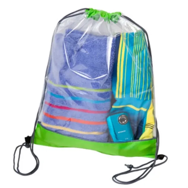 Transparent Drawstring Bag - Transparent Drawstring Bag - Image 4 of 6