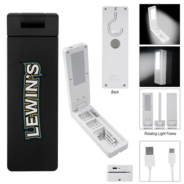 Logan 13-Piece Tool Set With Rechargeable Light