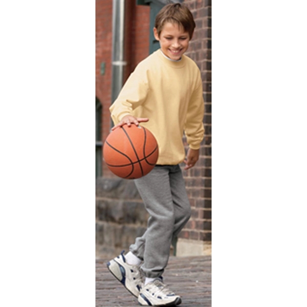 Jerzees Youth 8 oz 50/50 Nublend Fleece Crew - Dark/Color - Jerzees Youth 8 oz 50/50 Nublend Fleece Crew - Dark/Color - Image 8 of 11