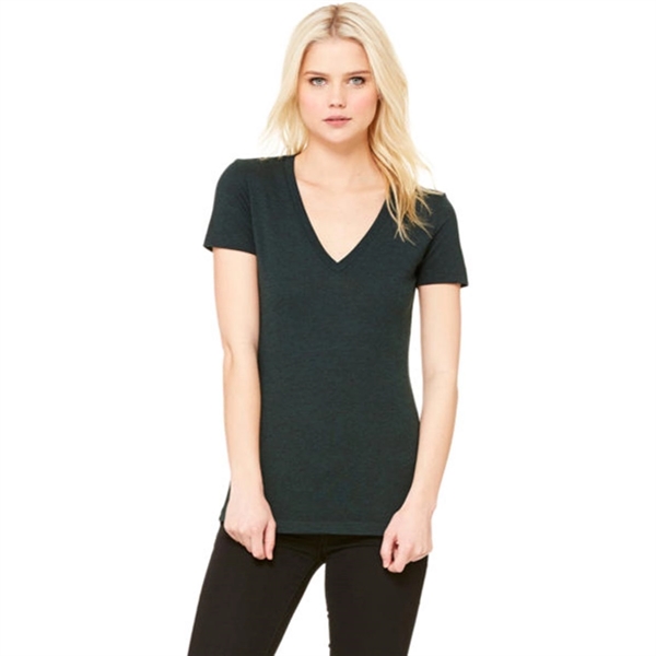 Bella and Canvas Ladies Triblend Short Sleeve V-Neck T-Shirt - Bella and Canvas Ladies Triblend Short Sleeve V-Neck T-Shirt - Image 5 of 10