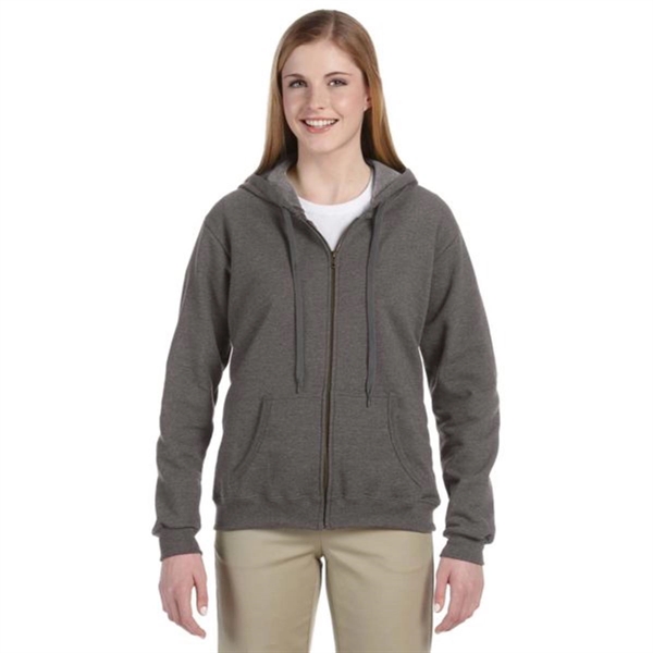 Gildan Heavy Blend Ladies 8oz. Vintage Classic Full Zip Hood - Gildan Heavy Blend Ladies 8oz. Vintage Classic Full Zip Hood - Image 4 of 7