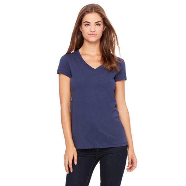 Bella Women's V-Neck Jersey T-Shirt - Bella Women's V-Neck Jersey T-Shirt - Image 9 of 9