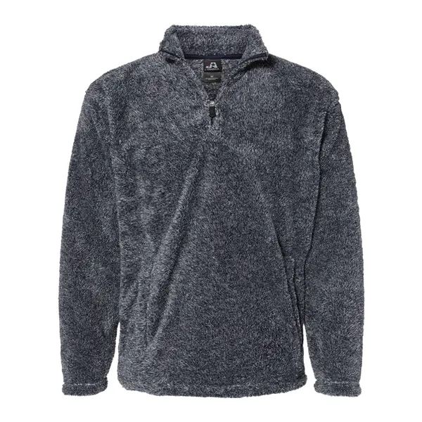 J. America Unisex Boundary Shag Frosty Sherpa Quarter-Zip...