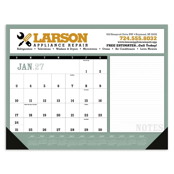 Triumph® Calendars Notes Desk Pad with Vinyl Corners - Triumph® Calendars Notes Desk Pad with Vinyl Corners - Image 1 of 5
