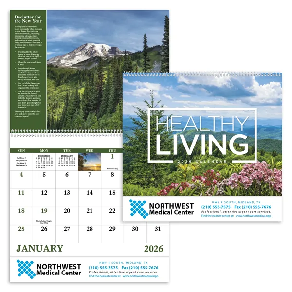 Good Value™ Healthy Living - Spiral Calendar - Good Value™ Healthy Living - Spiral Calendar - Image 0 of 10