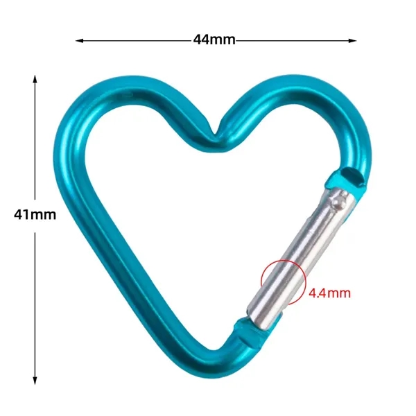 Heart Shape Aluminum Carabiner - Heart Shape Aluminum Carabiner - Image 5 of 5