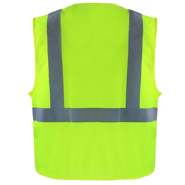 Safety Brite HI VISIBILITY MESH SAFETY VEST - Safety Brite HI VISIBILITY MESH SAFETY VEST - Image 1 of 3