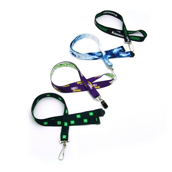 3/4" Digitally Sublimated Recycled Lanyard - 3/4" Digitally Sublimated Recycled Lanyard - Image 0 of 5