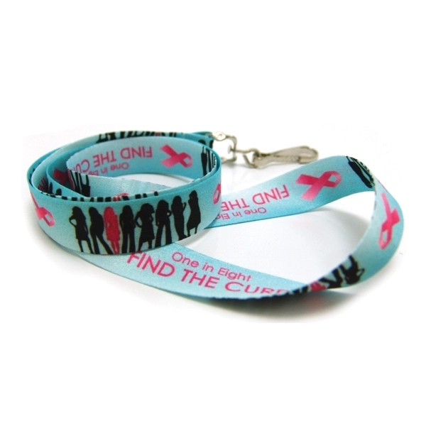 Breast Cancer Awareness Lanyard w/3 Day Service - Breast Cancer Awareness Lanyard w/3 Day Service - Image 0 of 1