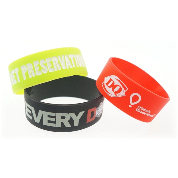 Broad Recycled Silicone Wrist Band - Broad Recycled Silicone Wrist Band - Image 0 of 4
