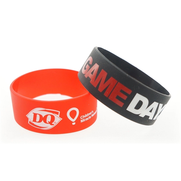 Broad Recycled Silicone Wrist Band - Broad Recycled Silicone Wrist Band - Image 2 of 4