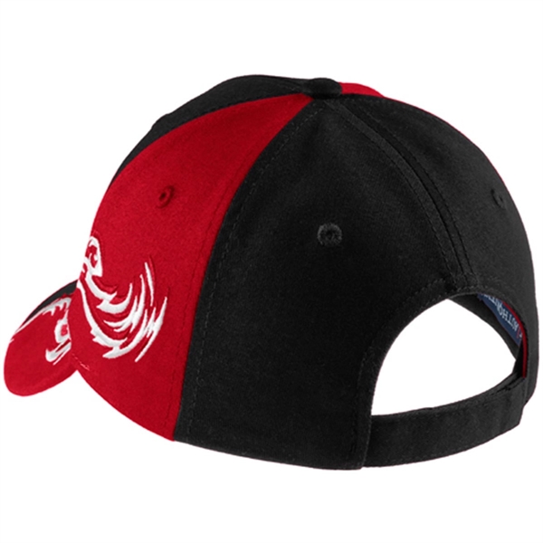 Port Authority Colorblock Racing Cap with Flames - Dark/All - Port Authority Colorblock Racing Cap with Flames - Dark/All - Image 3 of 3