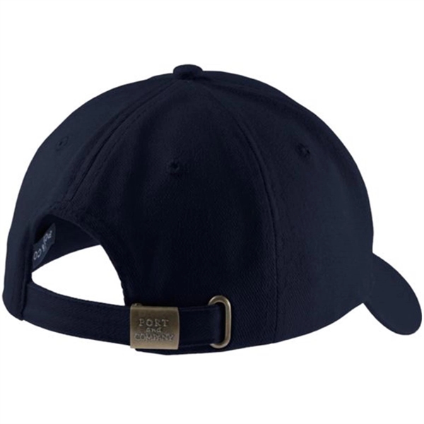 Port and Company Brushed Twill Cap - Dark/All - Port and Company Brushed Twill Cap - Dark/All - Image 4 of 13